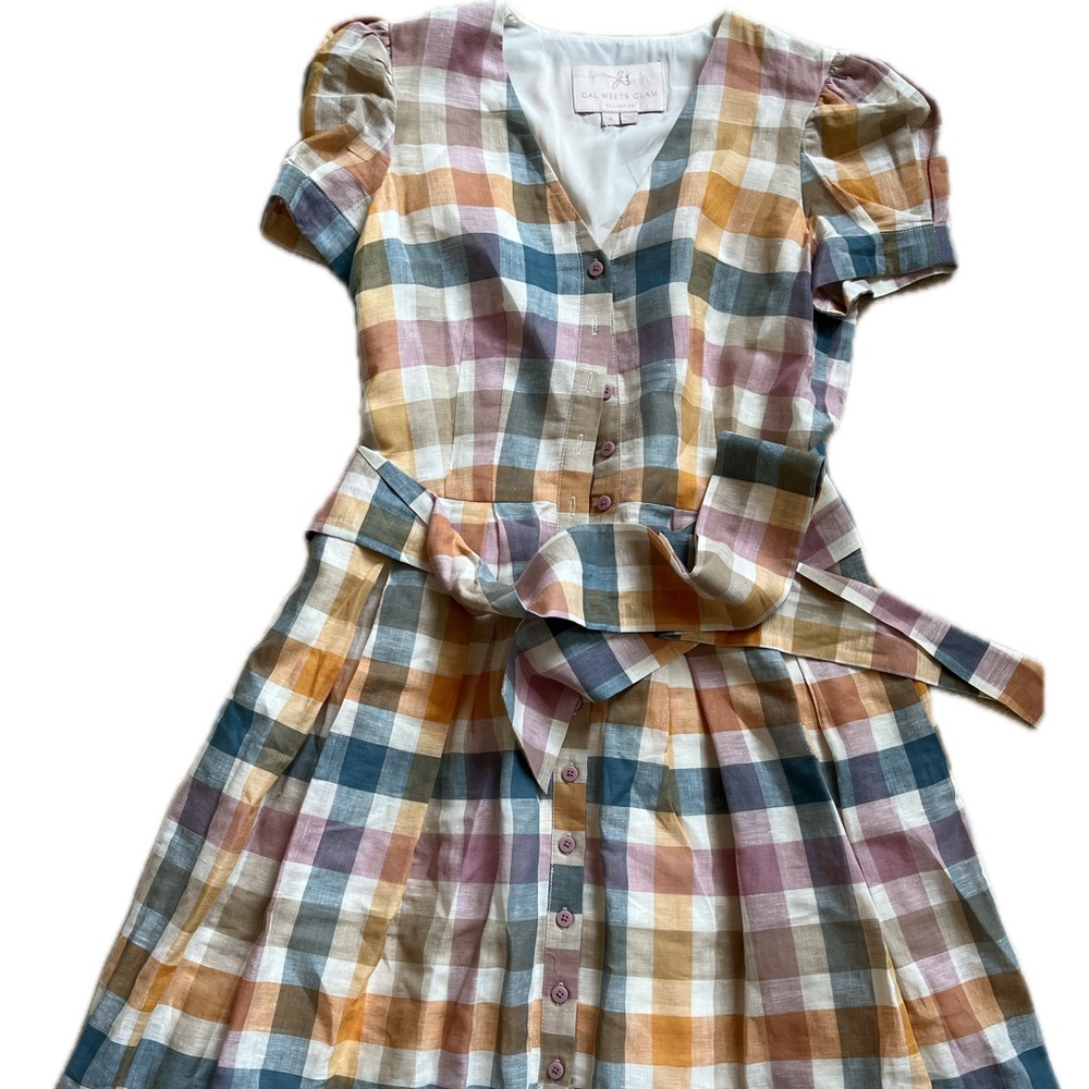 Gal Meets Glam Madras Midi Dress